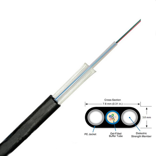 Aerial Optical Fiber Cable Outdoor Non Armored Aerial Flat Optical Fiber Cable Factory