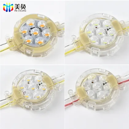 Golden LED Point Light Source DC24V - 50mm Diameter Pixel LED Lights