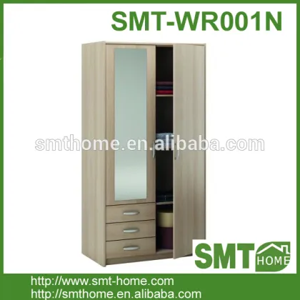 2 door MDF bedroom home wardrobe