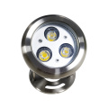 Embedded LED underwater lights for outdoor swimming pools