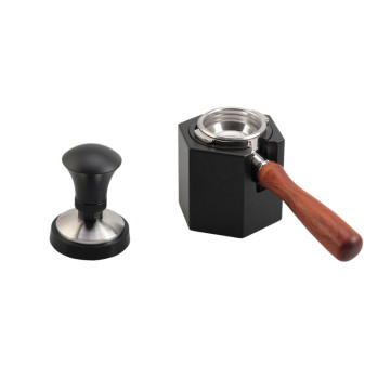 special shape Aluminum portafilter Tamper Station