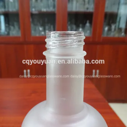 Fancy style white frosted empty grey goose vodka bottle 750ml