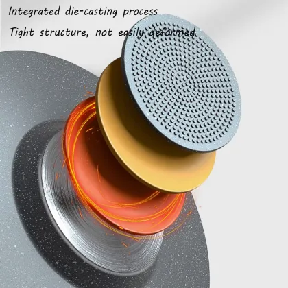 Wholesale Enamel Frying Pan with Double Ears Grill Pan - Indoor Cooking Pan