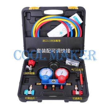 Auto Air Conditioning Tool Manifold Gauge Set for R134a, R22, R12, R410a