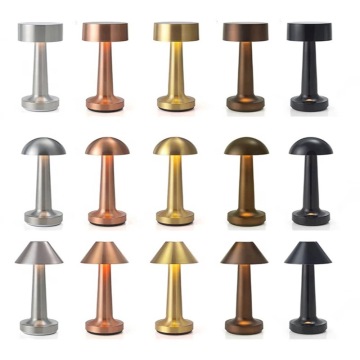 Porable Rechargeable Table Lamp Gold Chrome 1200 mah rechargeable Table lamp Factory