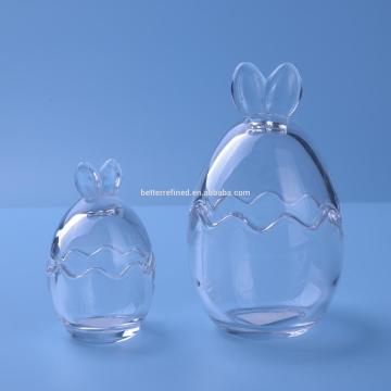 Easter Day Glass Bunny Egg Jars