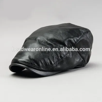 Promotional custom leather fabric Ivy cap fashion ivy cap