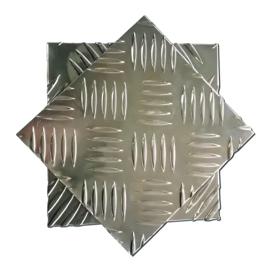 Non-Slip Diamond Stone Aluminum Grid Plate with Allover Pattern