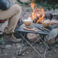 Lightweight Aluminum Alloy Folding Table for Simple Camping Small Size Tables