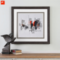 City Downtown Art Chat Handmade Abstract Painting