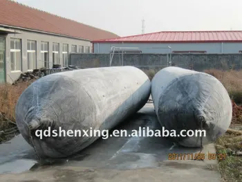 Inflatable rubber airbag used for wreck salvage