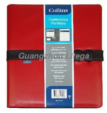A4 File Folder with PVC PU  Cover,Available in Different Designs