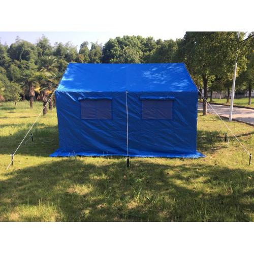 High-Performance Blue Relief Tent with Durable Metal Frame