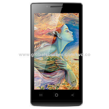 Smartphone with 4.5-inch Quad-core, 135.2*66*9.3mm Size, CE/RoHS Mark