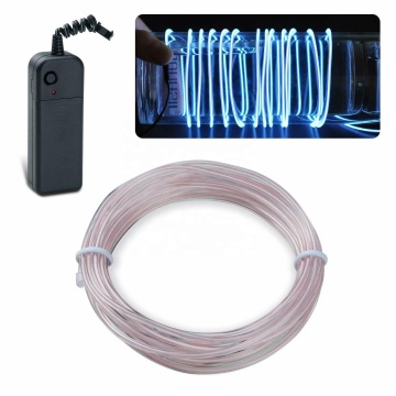 9ft Neon Glowing Strobing EL Wire for Parties with 3V Battery Kit