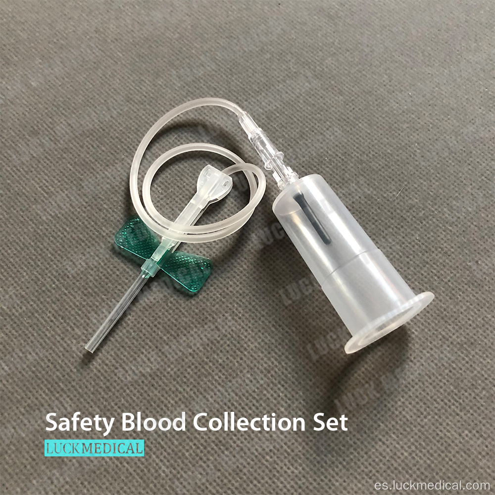 Juego de agujas de seguridad para recolección de sangre CE