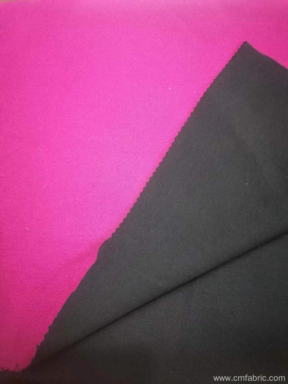 Rayon polyester spandex two tone scuba garment fabric