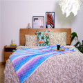 Dream Multi-color Fish Scale Pattern Coral Velvet Blanket