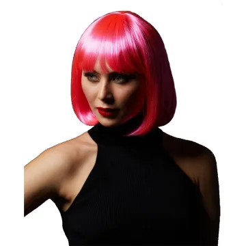 Fashion Woman Wigs Natural Colours With bang Heat-resisting Soft Hair Bob Style Brown Black Woman Wig Bob Short Synthetic Wig