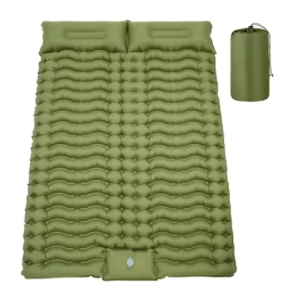 Self Inflating Double Camping Mat: Inflatable Sleeping Pad for Camping Mattress