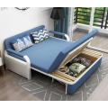 Ang mga modernong foldable pull out sofa bed na may imbakan