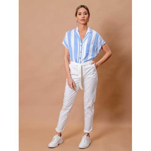 White Plus Size Formal Women Long Pants