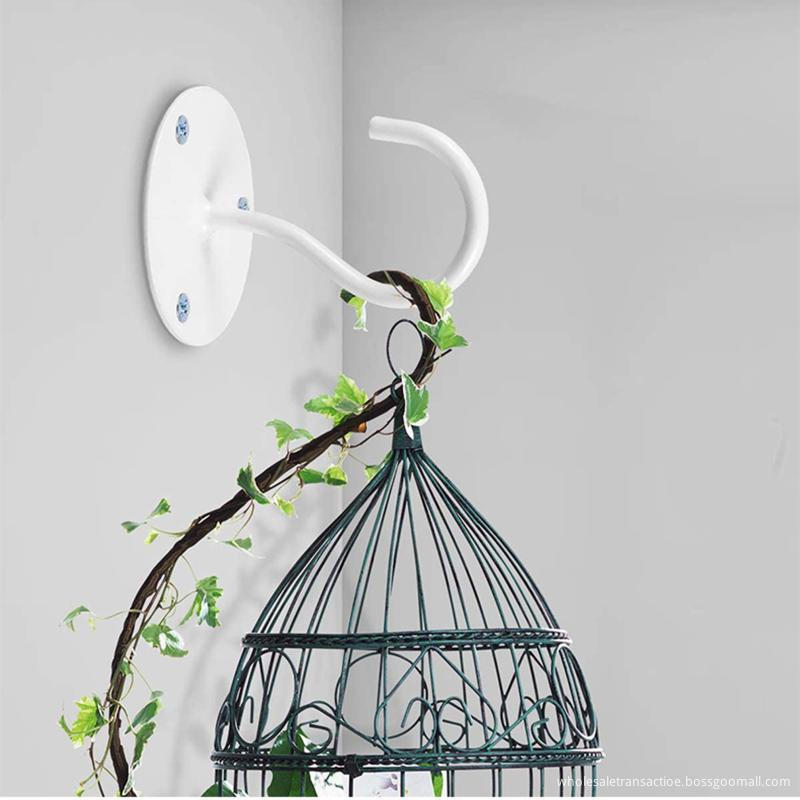 3 4pcs Iron Garden Wall Hook Hanging Plant Bracket Flower Basket Decoration Hanger Hook Shelf Stand Holder Arc For Lantern