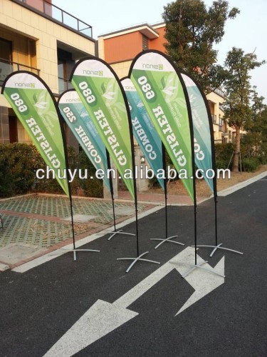 advertised tear drop flag banners