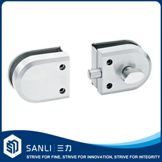 SL-003 single open simple glass panel door lock