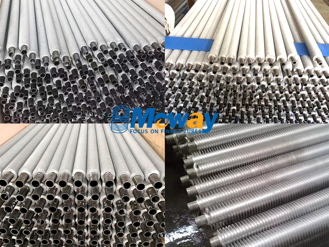 Extruded finned tube