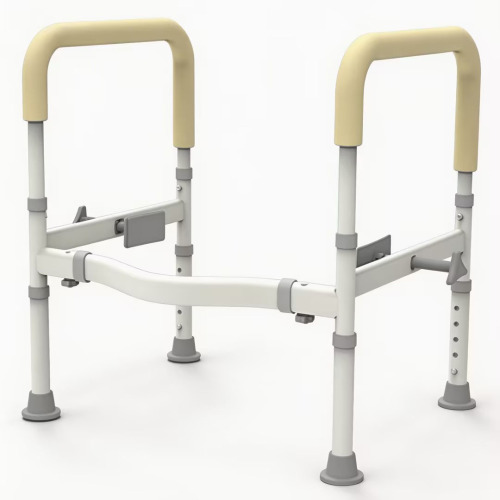 قضبان أمان للمرحاض متينة وقابلة للتعديل مع إعداد سريع