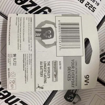Energizer Max 6LR61 522 9V Alkaline Battery