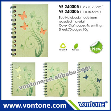 composition notebook with hollow out butterfly for promotion