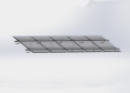 Aluminiowy układ montażowy anodujący do dachu płytki