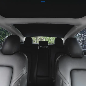 Buckle Embed Mesh Semi-Sunroof for 2023-2024 Tesla Model 3 - Heat Roof UV Blackout Shades