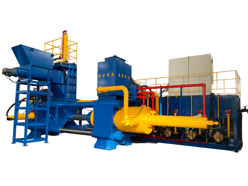 Hydraulyk horizontaal automatysk ôffalmetaal stielbrikettering