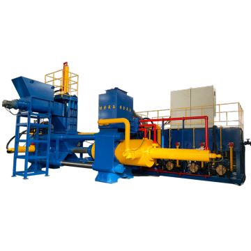 Horizontal Steel Scrap Shavings Sludge Briquetting Machine