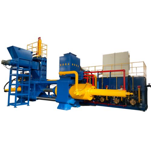 Horizontal Steel Scrap Shavings Sludge Briquetting Machine