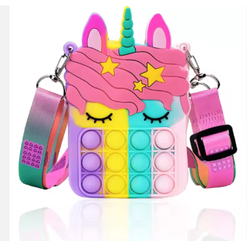 COSZING Pop Shoulder Bag: A Stylish & Interactive Silicone Bag Toy for Girls, Women, Students, and Kids