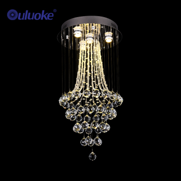Modern Luxury Living Room Ceiling Hanging LED Crystal Chandelier