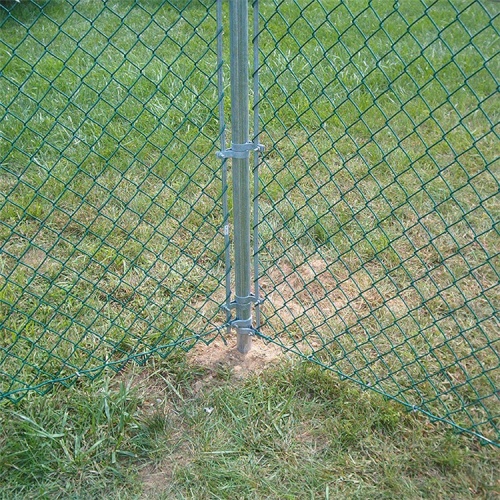 Temporary construction fence panels chain link fence