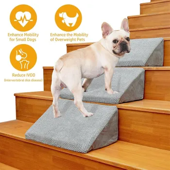 OEM Wholesale Portable Pet Ramp Foam Steps for Small Injured Dogs and Older Cats