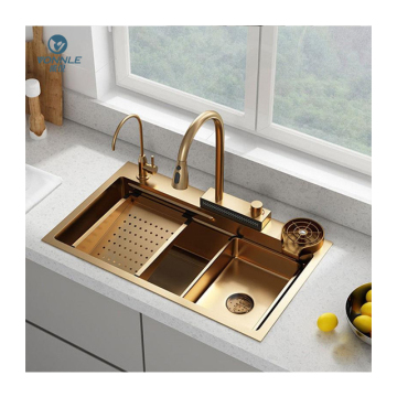 Top Picks: Best-Selling & Cost-Effective Golden Kitchen Sink with Single Bowl in Stainless Steel