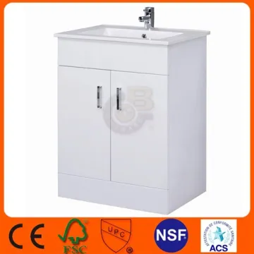 Gloss White Compact bathroom Vanity Unit