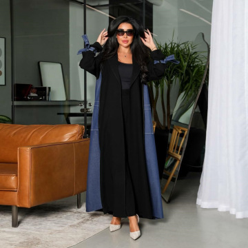 پنل جین مشکی اوپن Abaya