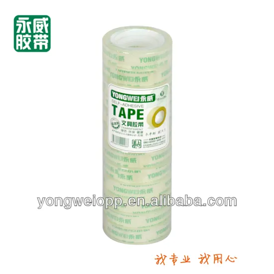 Pure wind stationery tape-12mmx20yard 12rolls/packing film
