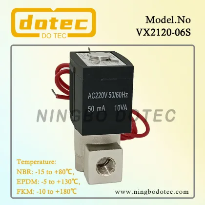 VX2120-06 1/8'' SMC Type Stainless Steel Solenoid Valve