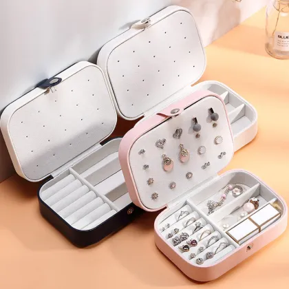 Creative Portable Travel Storage Box - Earrings Ring Case Jewelry Storage Box