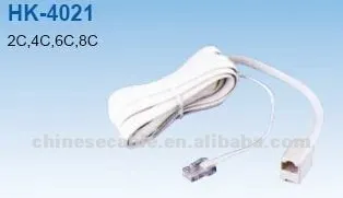 Wholesale No Shielded PVC Jacket 4 Core Telephone Cords