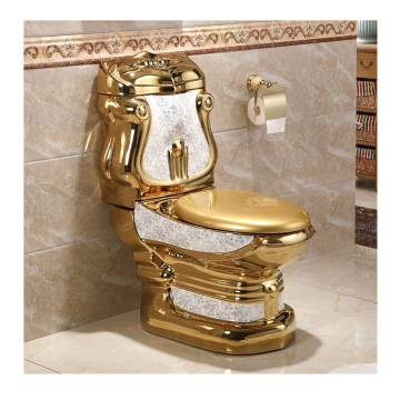 Factory Price Gold Toilet Bowl - Luxury Design Bathroom WC